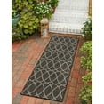 thumbnail image 1 of Outdoor Khence Collection Area Rug Charcoal - 2'x6', 1 of 5