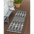 thumbnail image 1 of Outdoor Khence Collection Area Rug Charcoal - 2'x7'10", 1 of 5