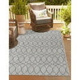 thumbnail image 1 of Outdoor Khence Collection Area Rug Gray Blue - 4'x6', 1 of 5