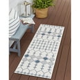 thumbnail image 1 of Outdoor Khence Collection Area Rug Ivory - 2'x6', 1 of 5