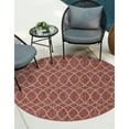 thumbnail image 1 of Outdoor Khence Collection Area Rug Rust Red - 3' Round, 1 of 5