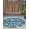 thumbnail image 1 of Outdoor Khence Collection Area Rug Teal - 13' Round, 1 of 5
