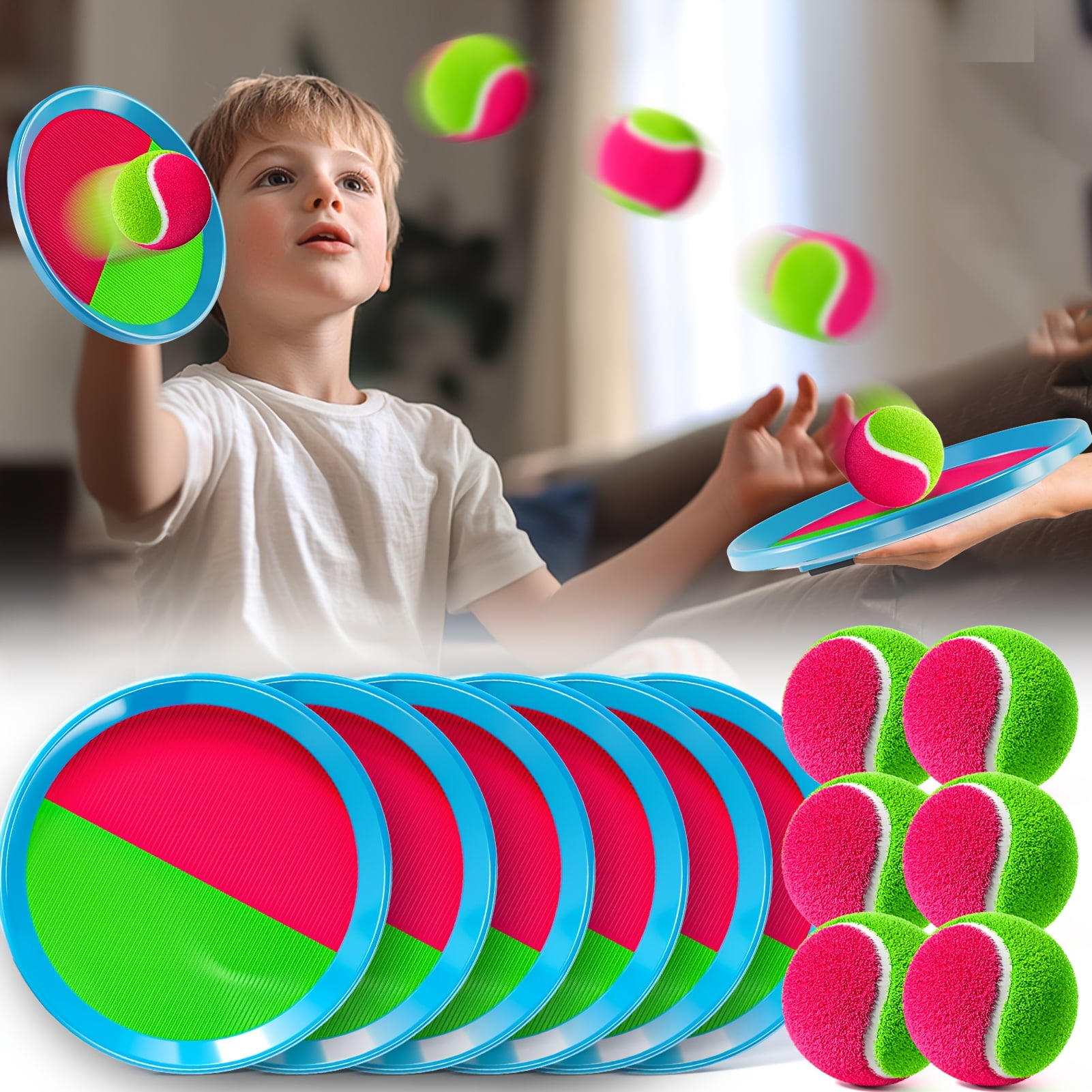 [Outdoor | Kids] Outdoor Toys for Kids Toss and Catch Ball Game | Yard Backyard Games Beach Toys | Outside Games for Kids Ages 3 4 5 6 7 8 9 10