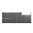 thumbnail image 1 of NewAge Products Outdoor Kitchen 4 Piece Cabinet Set in Slate Gray with Countertops, 1 of 12