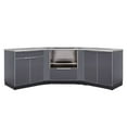 thumbnail image 1 of NewAge Products Outdoor Kitchen 6 Piece Cabinet Set in Slate Gray with Countertops and Covers, 1 of 14