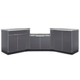 thumbnail image 1 of NewAge Products Outdoor Kitchen 6 Piece Cabinet Set in Slate Gray with Countertops, 1 of 12