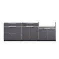 thumbnail image 1 of NewAge Products Outdoor Kitchen Aluminum 3 Piece Cabinet Set with 3-Drawer, Bar and Grill Cabinet, 1 of 14