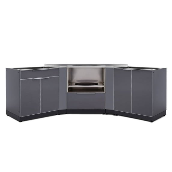 NewAge Products Outdoor Kitchen Aluminum 5 Piece Cabinet Set