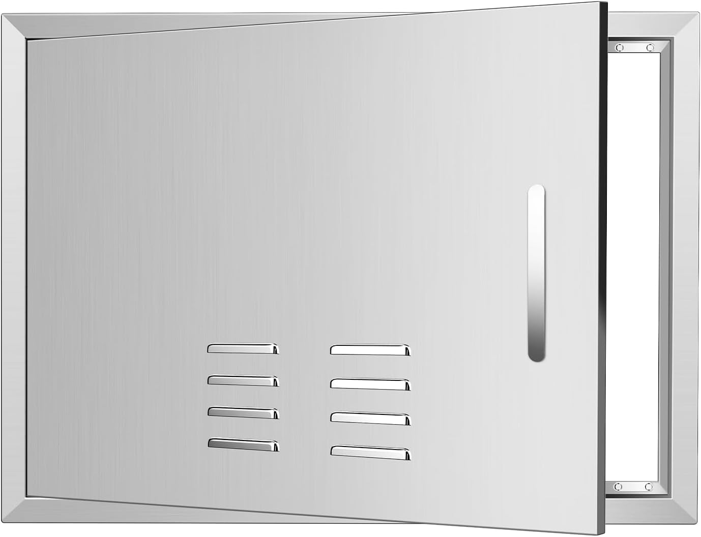 VEVORbrand Outdoor Kitchen Door 33W X 23H Inch, 304 Stainless Steel Double Bbq Access Door Bbq Island Door For Outdoor Kitchen