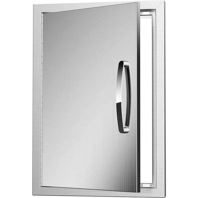 Outdoor Kitchen Doors 17''W X 24''H，Stainless Steel BBQ Access Doors