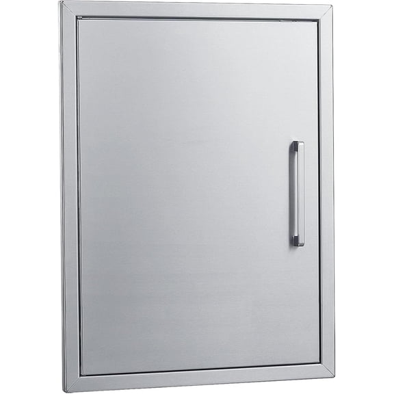 Outdoor Kitchen Doors 18W x 24H Inch, Stainless Steel Doors for Outdoor Kitchens,Ideal for BBQ Island, Grilling Station, Outdoor Cabinet with Flush Mounted BBQ Access Door.