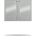 thumbnail image 1 of Outdoor Kitchen Doors 24" H x 24" W, Stainless Steel BBQ Double Access Door,Recessed Handle for Outdoor Kitchen Cabinet Grilling Station and BBQ Island, 1 of 8