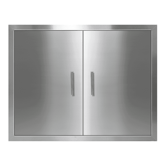 Outdoor Kitchen Doors - 30" x 21" Outdoor Kitchen Cabinets, 304 Stainless Steel Doors for Outdoor Kitchens with Handles BBQ Access Door, for BBQ Island, Grilling Station, Outside Cabinet