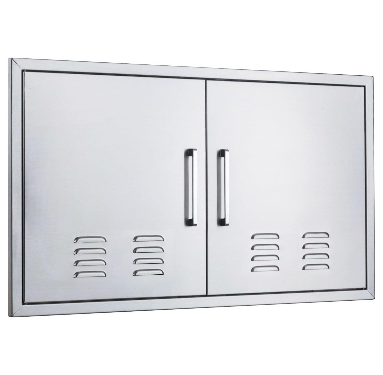 Outdoor Kitchen Doors Stainless Steel,36" Double Access Door Vented