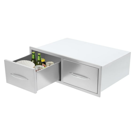 Outdoor Kitchen Drawer, Stainless Steel Drawer for Outdoor Kitchens or BBQ Island, Stainless Steel Outdoor Kitchen Drawer