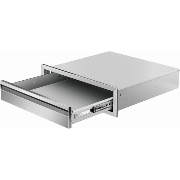 Outdoor Kitchen Drawers 24" W x 6.5"H x 23"D Single BBQ Drawers Stainless Steel Built-in Drawer for Outdoor Kitchen Island, Patio Grill Station