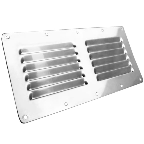 Outdoor Kitchen Grill Vent Stainless Steel, Louver Vent Panel Accessory For BBQ Island (Light Ashy)