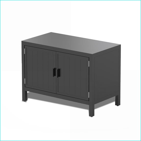 Outdoor Kitchen Island with Storage, Aluminum Grill Prep Table with Protective Cover | Brushed Silver | Aluminum