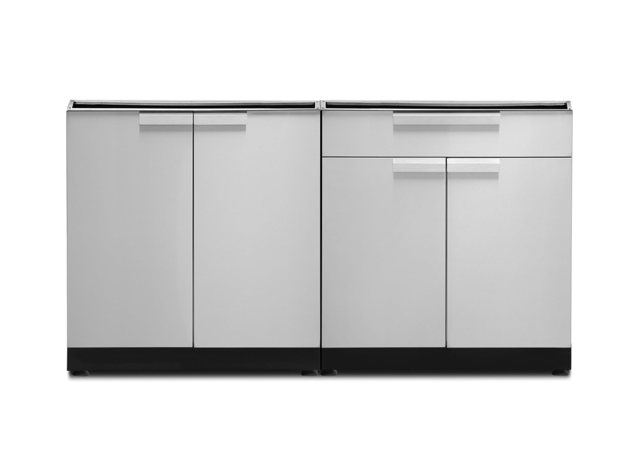 Stainless Steel 64" Outdoor Base Cabinet Set with Double Doors