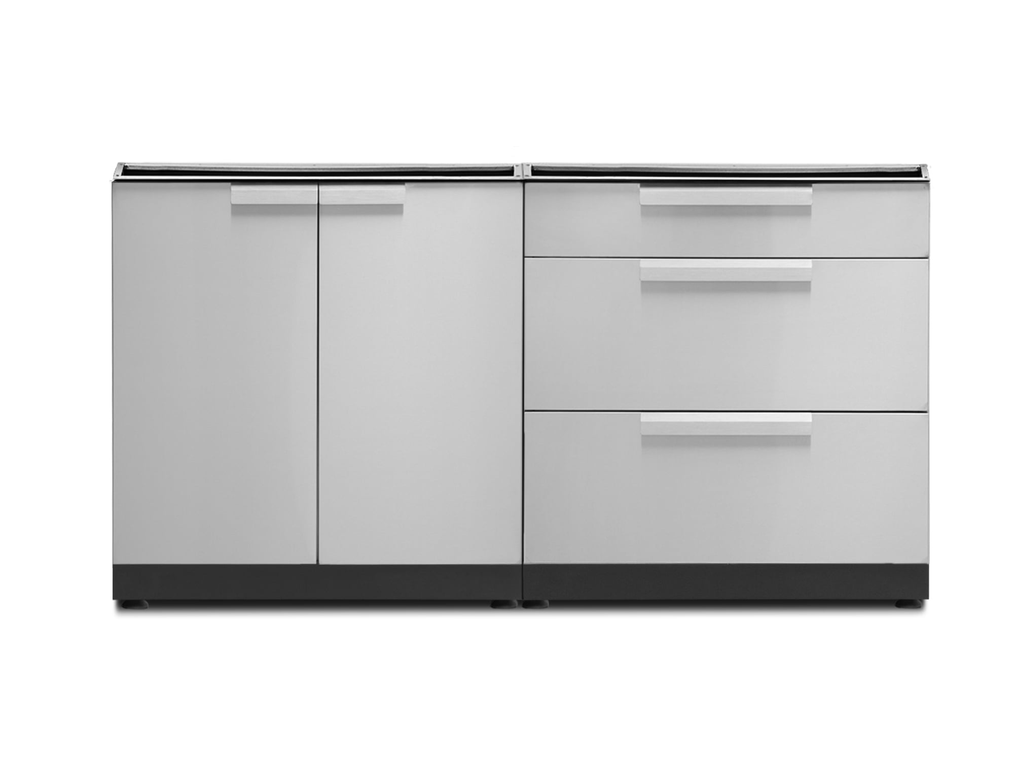 Stainless Steel Modular Outdoor Kitchen Cabinet Set with Drawers