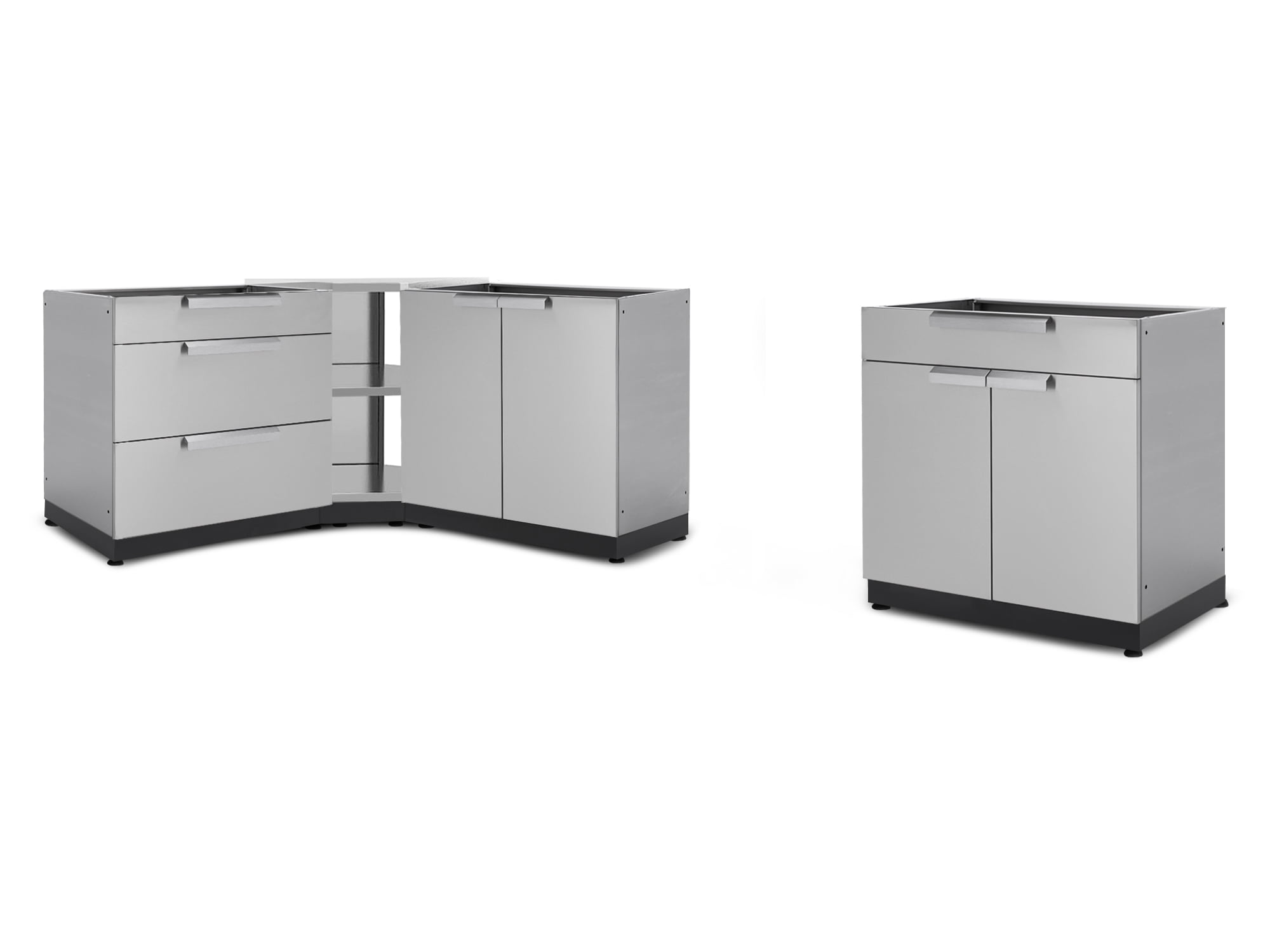 Stainless Steel 4-Piece Outdoor Kitchen Cabinet Set