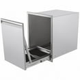 Outdoor Kitchen Trash/Propane Tank Drawer Builtin PullOut Tray