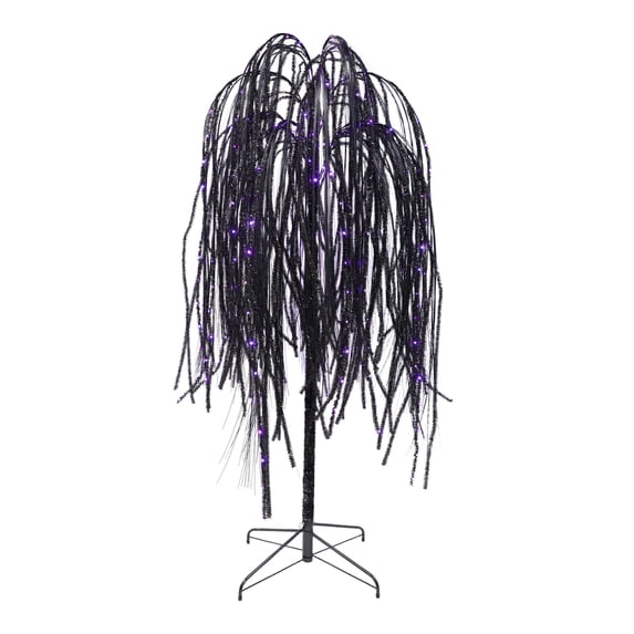 Outdoor LED 10-Function Willow Tree, Orange and Purple, 6 ft., Halloween by Way To Celebrate