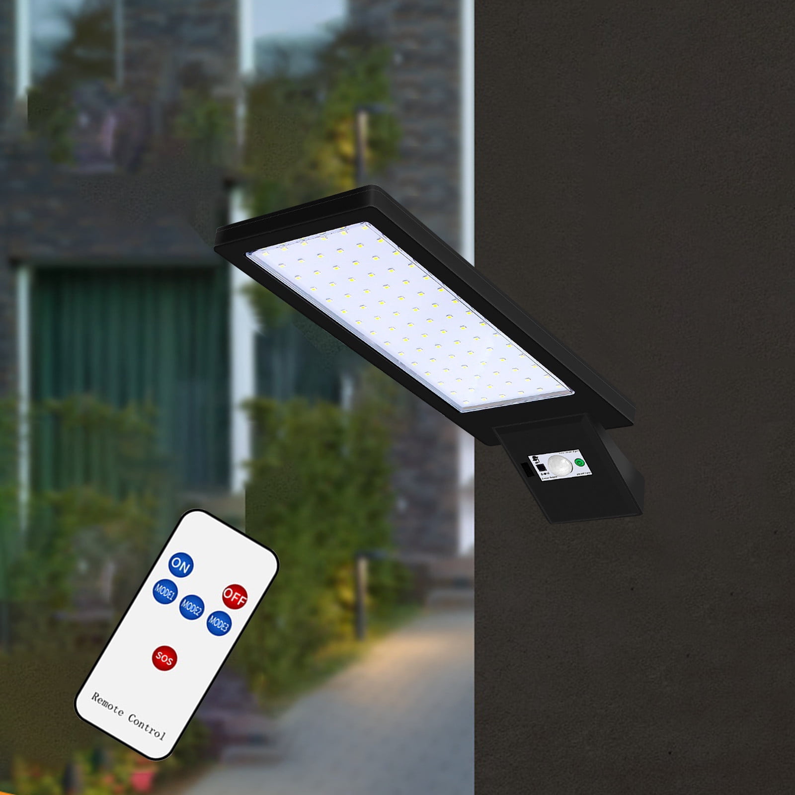 Outdoor LED Security Flood Lights, Remote Control, IP65 Waterproof, Yard Garden Street, Motion Sensor, Energy Efficient, Durable Aluminum, Motion Activated, 120W, Energy Saving, LED Lighting