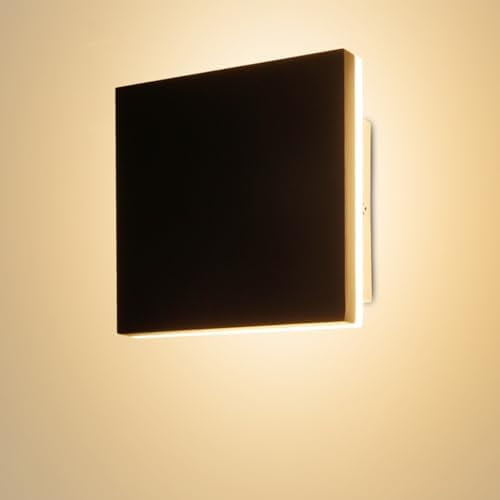 Outdoor LED Wall Light, 12W Black Aluminum Modern Porch Light IP65 Waterproof Outdoor Wall Sconce 3000K Warm White Patio Light for House Decor Entrance Terrace Garage$$Tools & Hardware Other