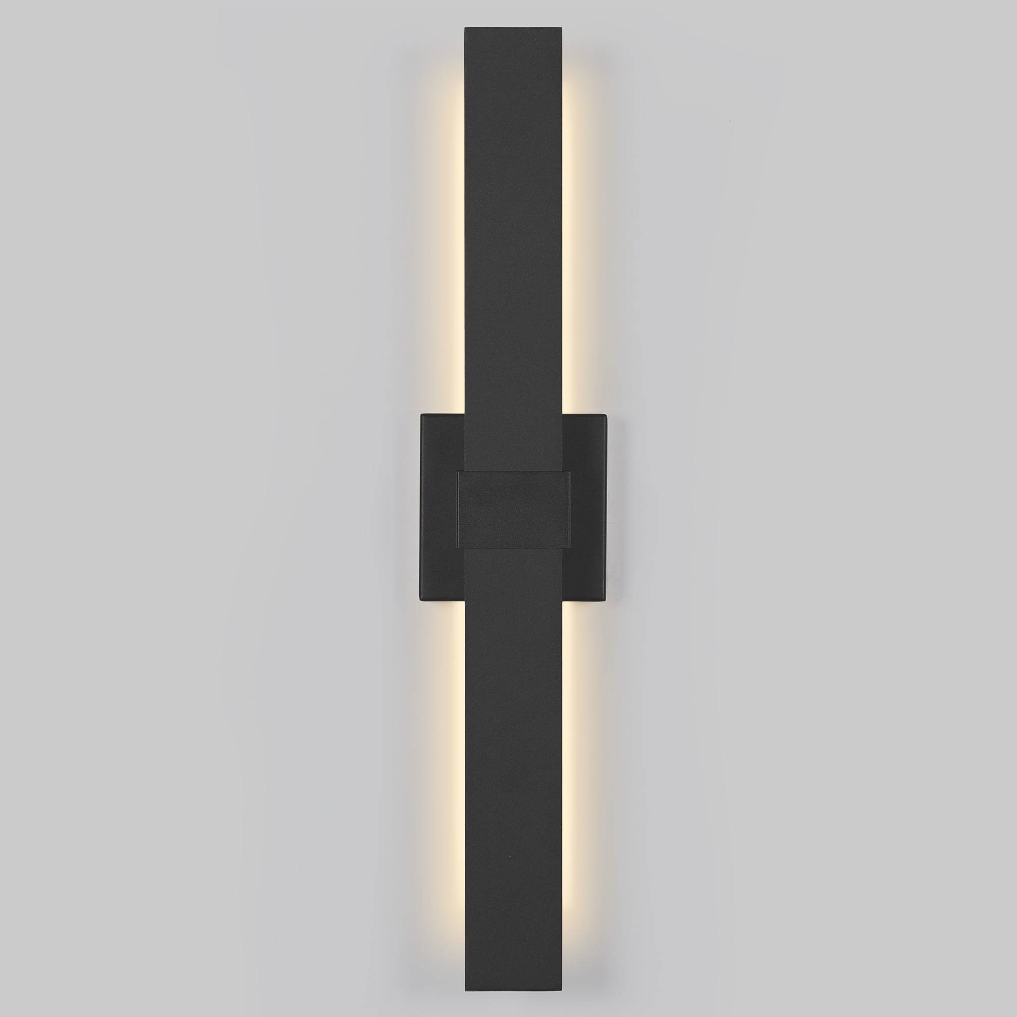 Outdoor LED Wall Light LED Linear Modern Porch & Patio Wall Sconce Black Exterior Lights Wall Light for Living Room Garage Bathroom(31.5H Black)