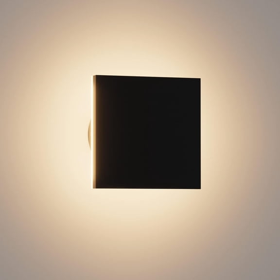 Outdoor LED Wall Light Modern Porch Light Patio Light for House Outdoor Wall Sconce Aluminum Waterproof Porch Lights Indoor Exterior Sconce Wall Lighting Warm White 3000K (Square)