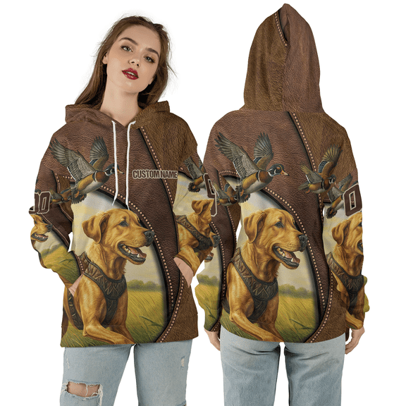Outdoor Labrador Retriever Graphic Hoodie - Sporting Dog Design Hooded Sweatshirt - Duck Retriever Sweatshirts & Hoodies