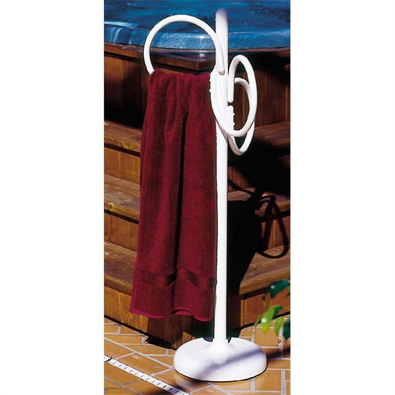 Outdoor Lamp company 402W Loop Designer Towel Holder White