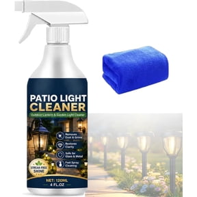 Outdoor Lantern And Garden Light Cleaner Spray,Outdoor Light Cleaning Set,All Purpose Cleaners for Patio Light Cleaner, Gentle Stain Removal & Maintenance, Lighting Fixtures, Metal Finishes