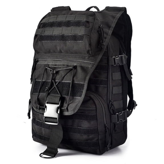 Outdoor Large Capacity Camouflage Mountain Climbing Waterproof Hiking Sports Bag,Black