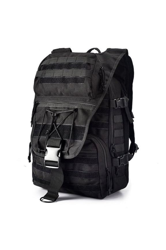 Outdoor Large Capacity Camouflage Mountain Climbing Waterproof Hiking Sports Bag,Black