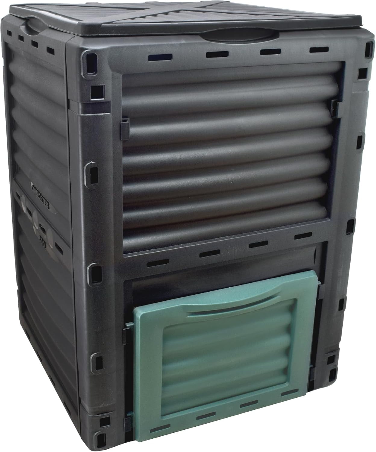 80 Gallon Black and Green Plastic Outdoor Composter