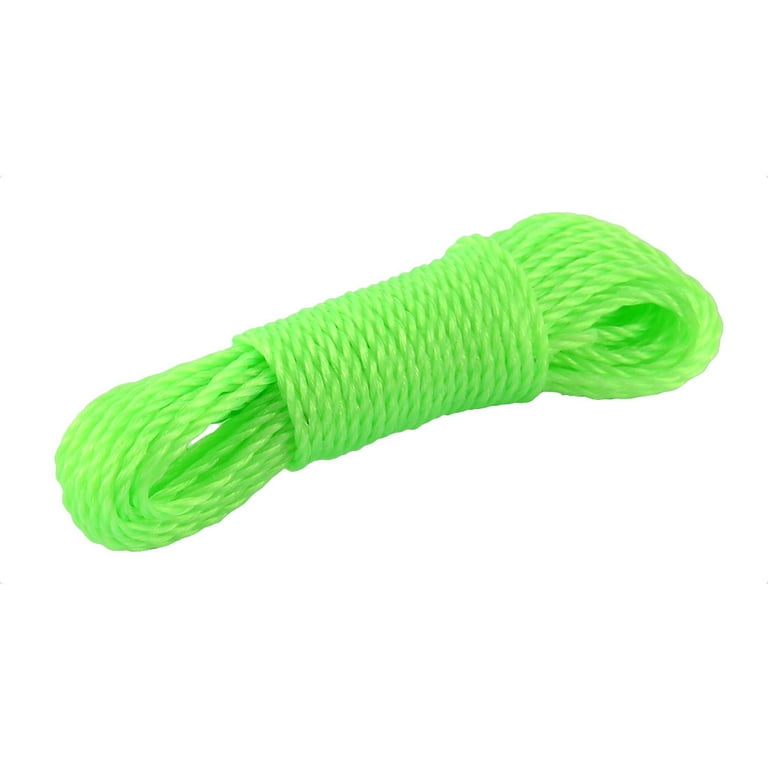 Outdoor Laundry Nylon Gloves Hat Clothesline Hanger Rope String Green 10m  Length