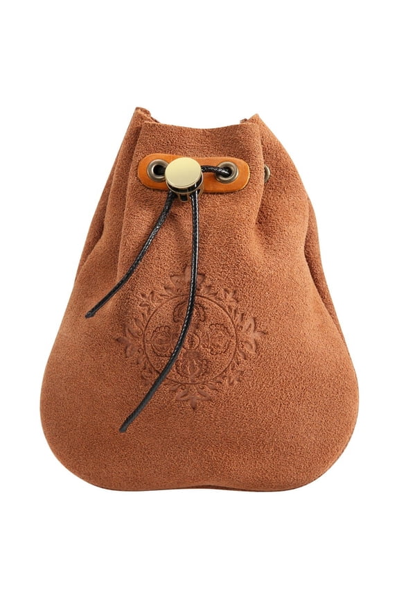 Outdoor Leather Cheap Coin Purse Bag Drawstring Pouch Calabash Jewelry Packing Bags