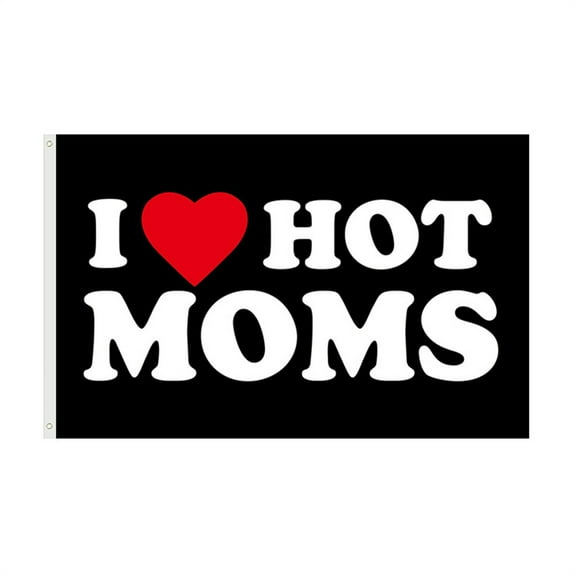 Outdoor Led Lights For Bedroom I Love Hot Dads Flag 3X5Ft Outdoor Flag Digital Printing Letter Flag Commemorative Flag