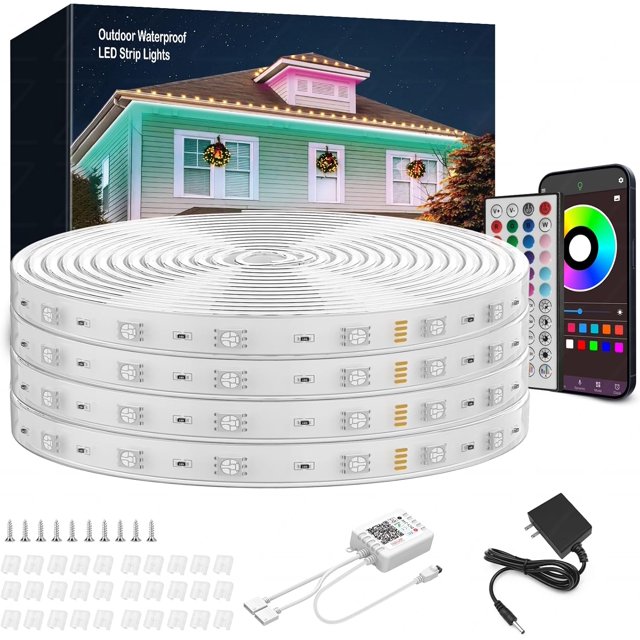 Outdoor Led Strip Lights Waterproof 300ft (2*150ft) Ip68 Waterproof Led