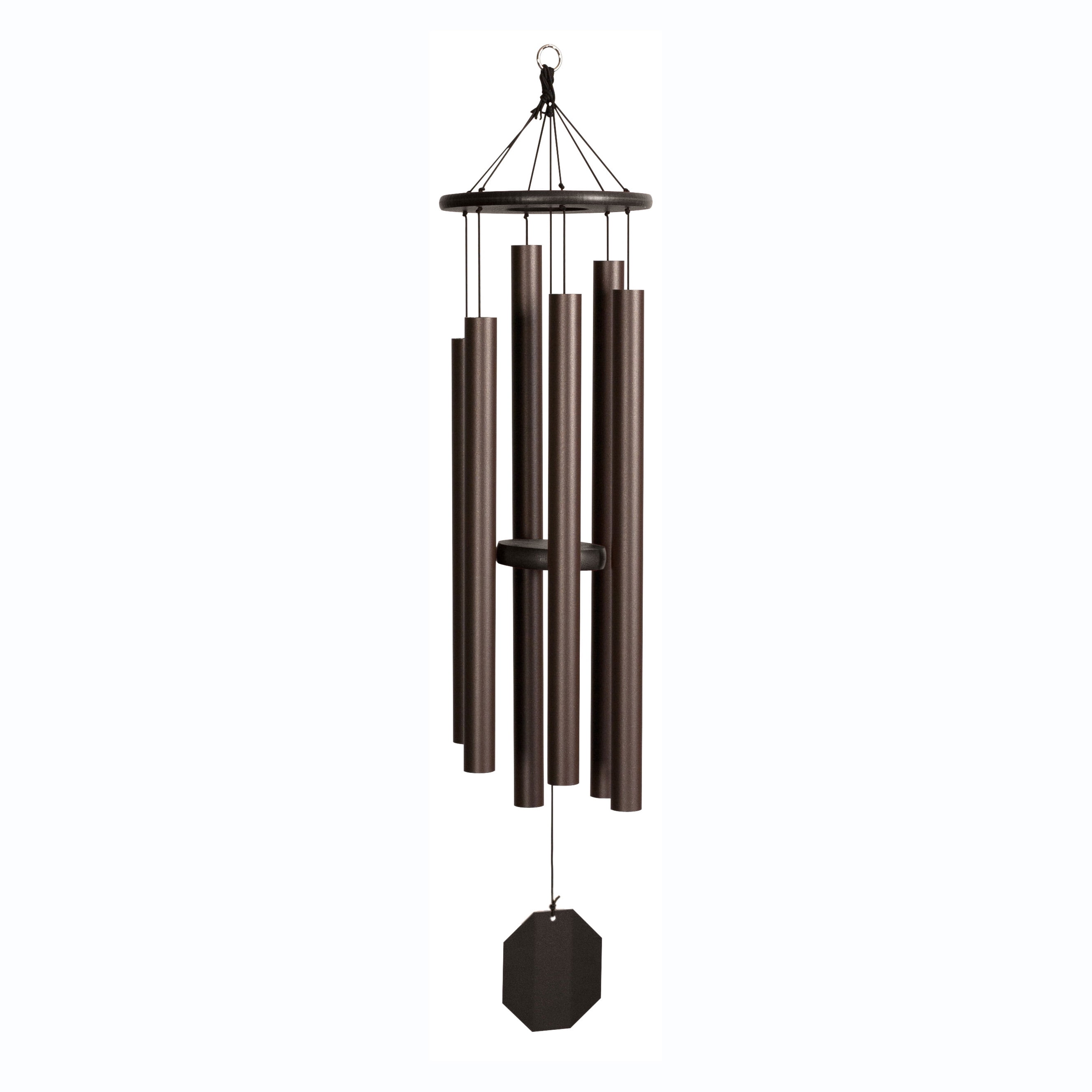 Terra Bronze 50" Powder-Coated Aluminum Outdoor Wind Chime