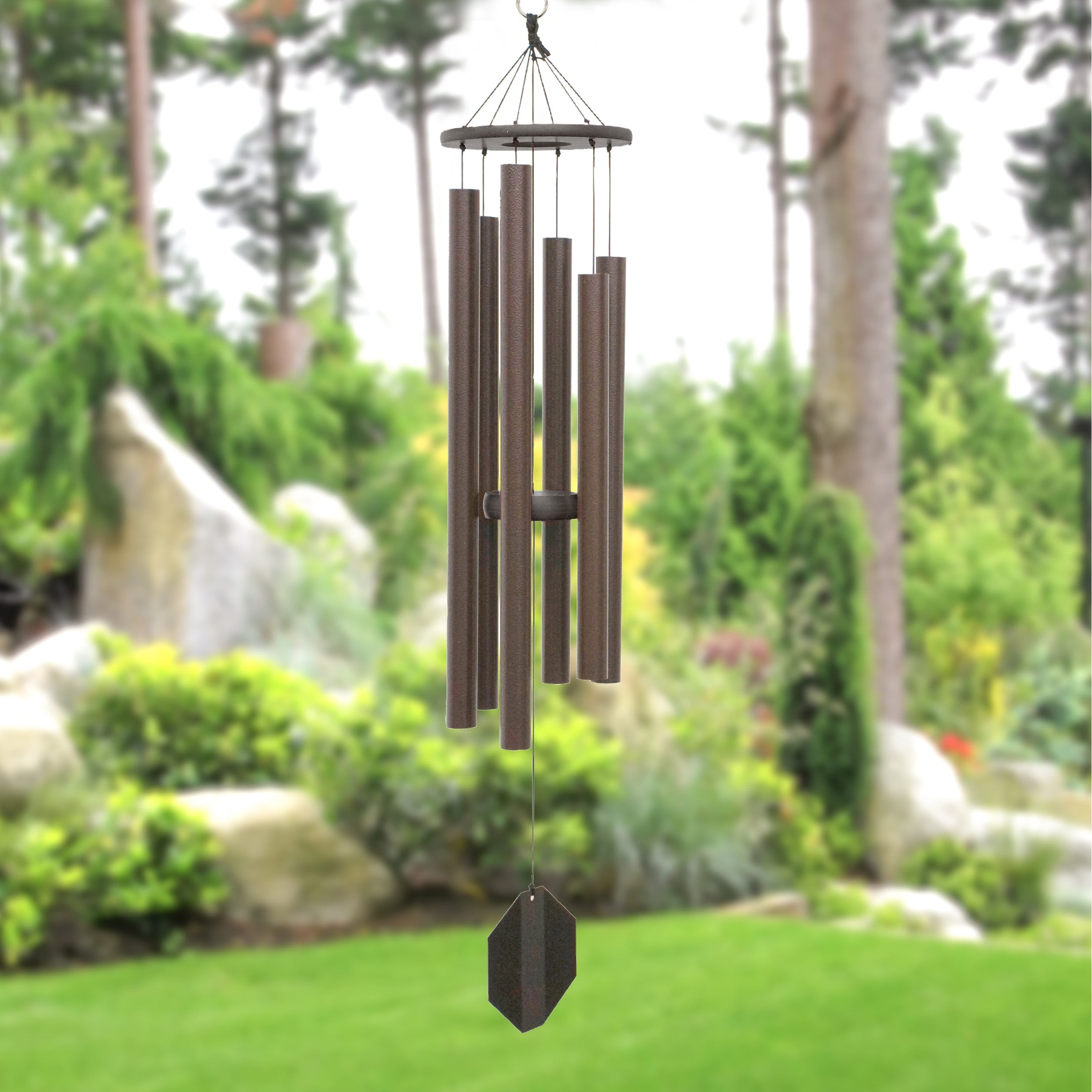 Textured Copper Powder Coated Aluminum Wind Chime