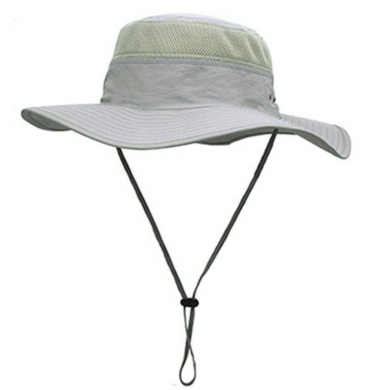 Outdoor Leisure Upf 50+ Windproof Wide Brim Bucket Hat 