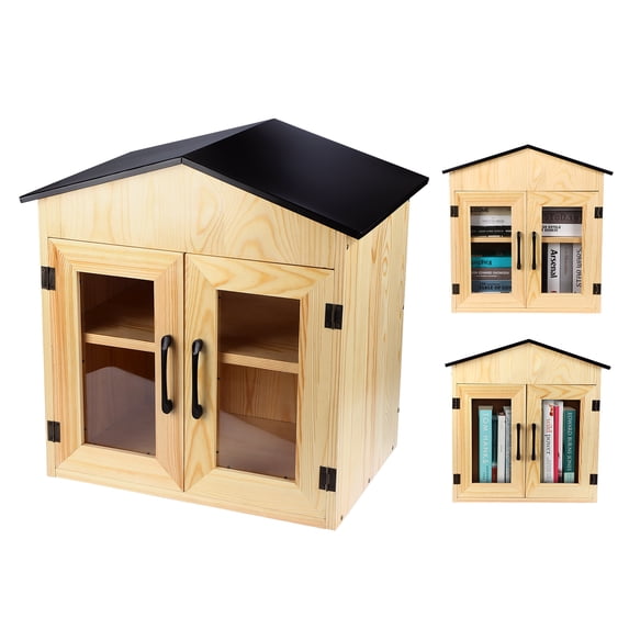 Outdoor Library Book Box, Multipurpose Little Library Box Outdoor, for Neighborhoods Community and Schools Sharing Books, Newspapers, Flyers, Food and Drug