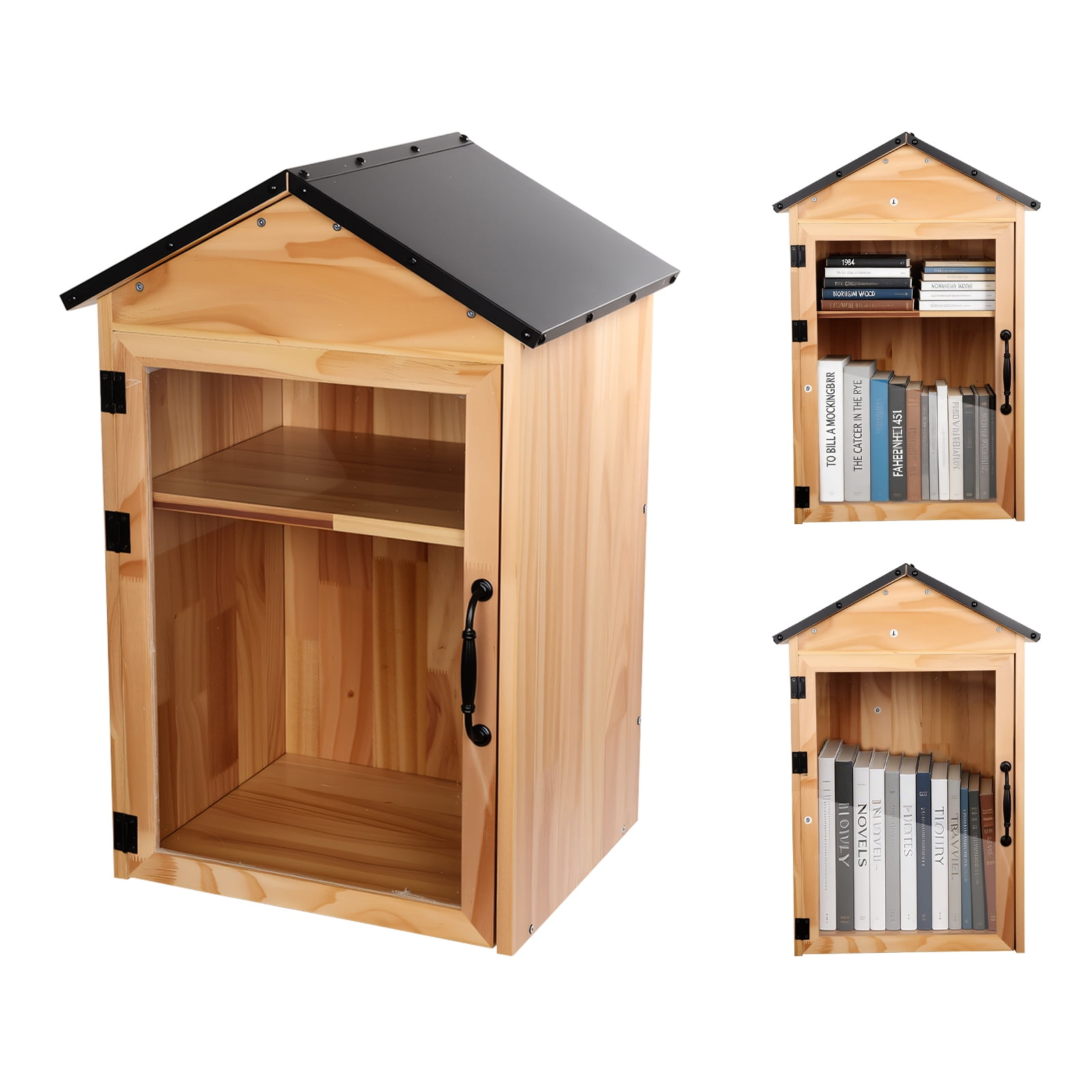 Outdoor Library Box Literature Exchange Box Outdoor Book Storage Little ...