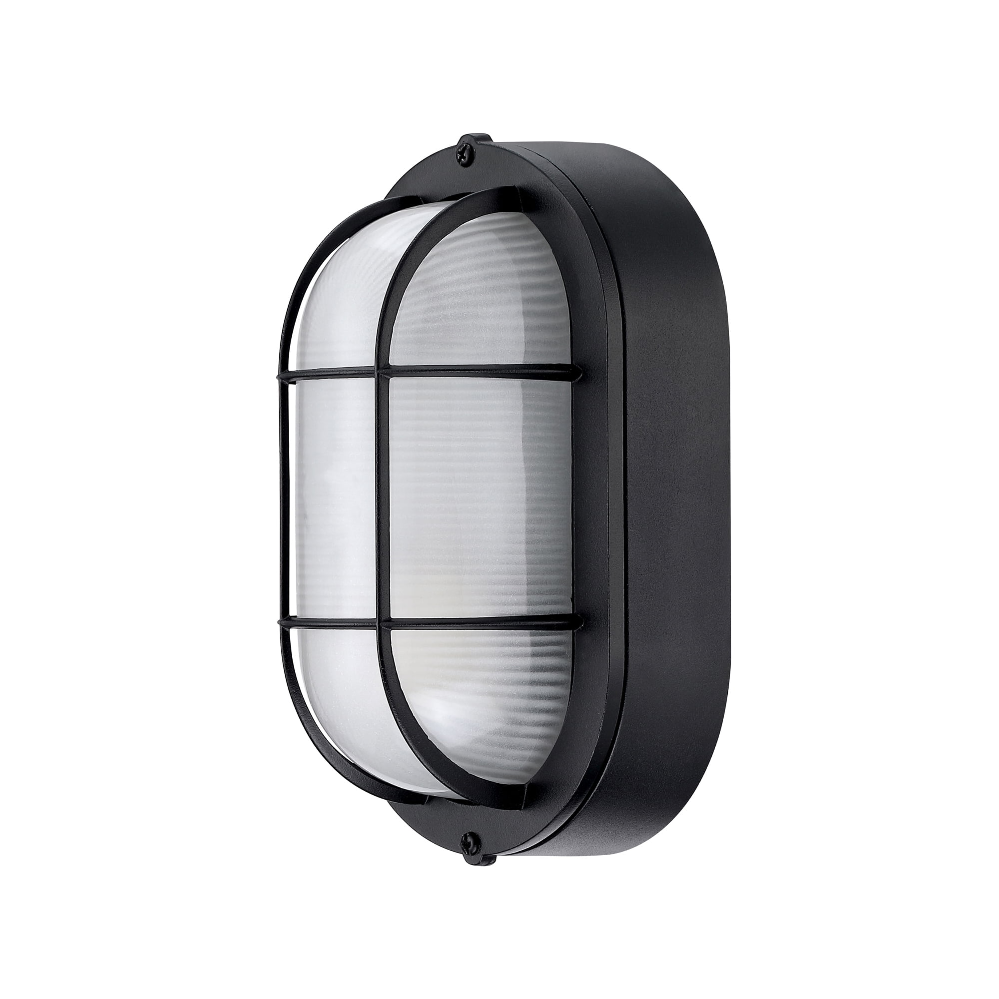 Outdoor Light Fixture Wall Mount with Ellipse Frosted Glass Shade,1*E26