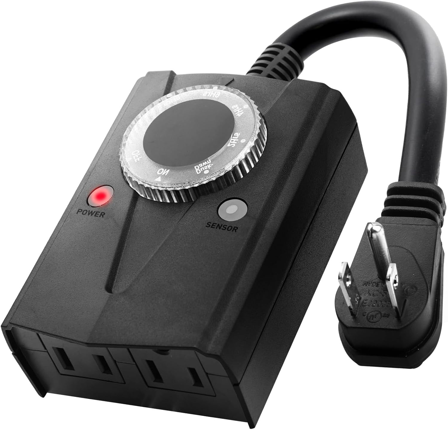 Outdoor Light Sensor Timer Waterproof, Mechanical Plug in Timer Switch ...