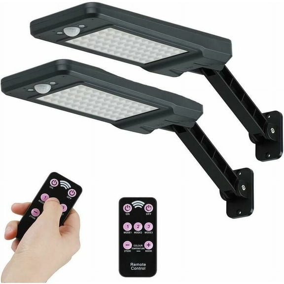 Outdoor Lighting Revolution, LED Solar Outdoor Lights with Adjustable Bracket Angle, 3 Lighting Modes, Motion Sensor, IP56 Waterproof for Multi-purpose Use