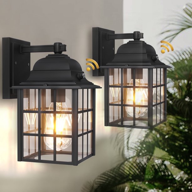 Outdoor Lights Fixture Wall Mount 2 Pack Outdoor Wall Lights Dusk to